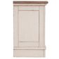 Ashley Realyn 3 Drawer Nightstand in Chipped White and Brown, , large