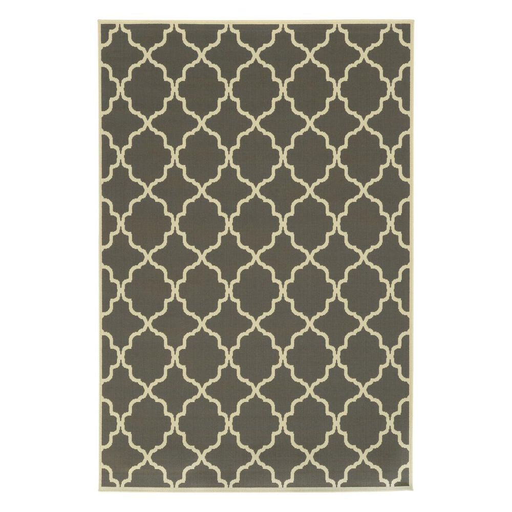 Oriental Weavers Riviera 4770W 2"6" x 4"6" Charcoal Area Rug, , large