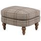 Smith Brothers Rectangular Ottoman in Blue, , large