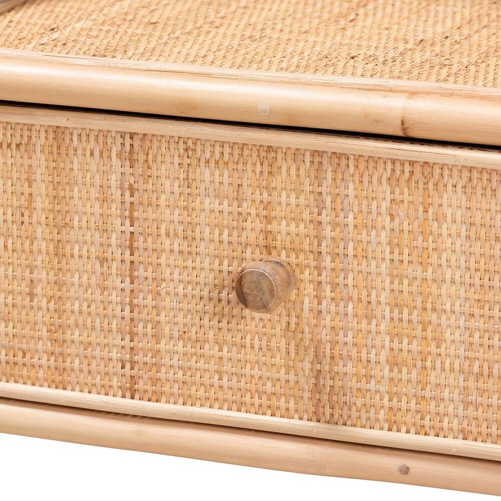 Baxton Studio Lalo 1-Drawer Nightstand in Natural Brown, , large