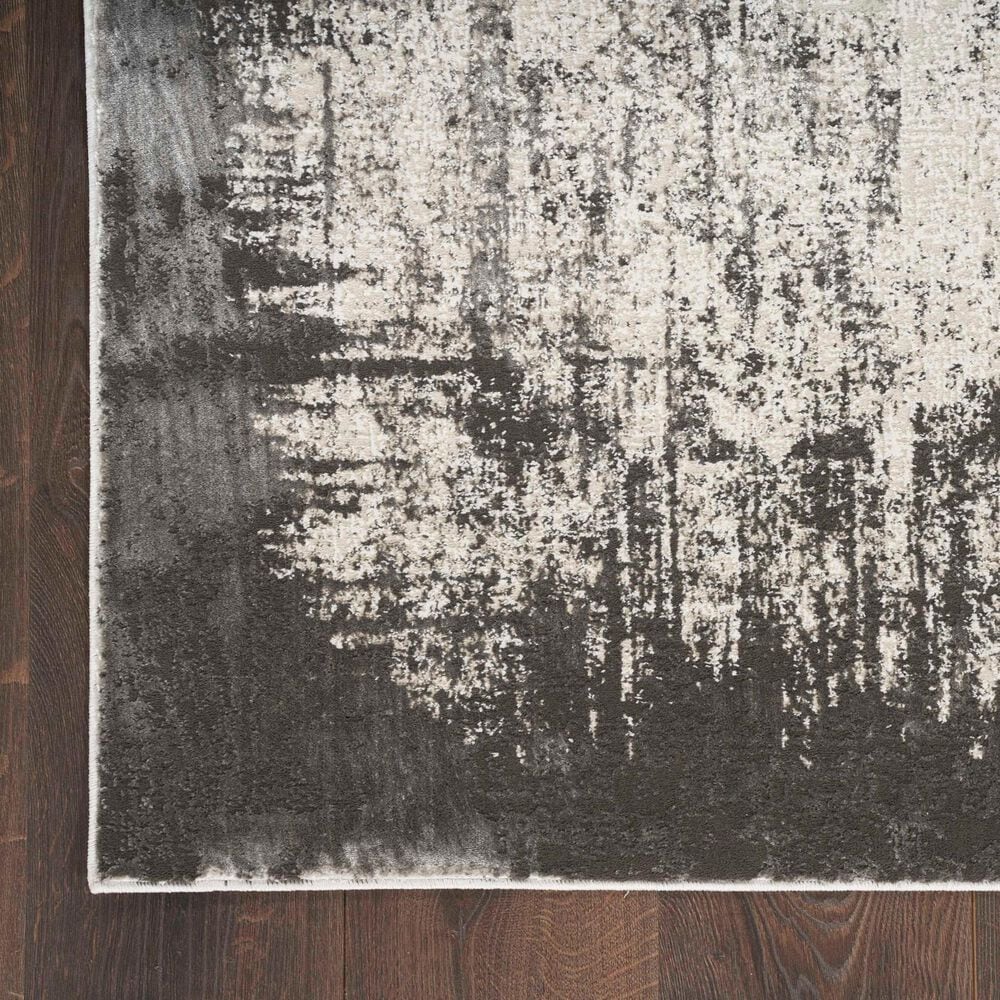 Nourison Desire Grey and Ivory 7&#39;10&quot; x 9&#39;10&quot; Area Rug, , large