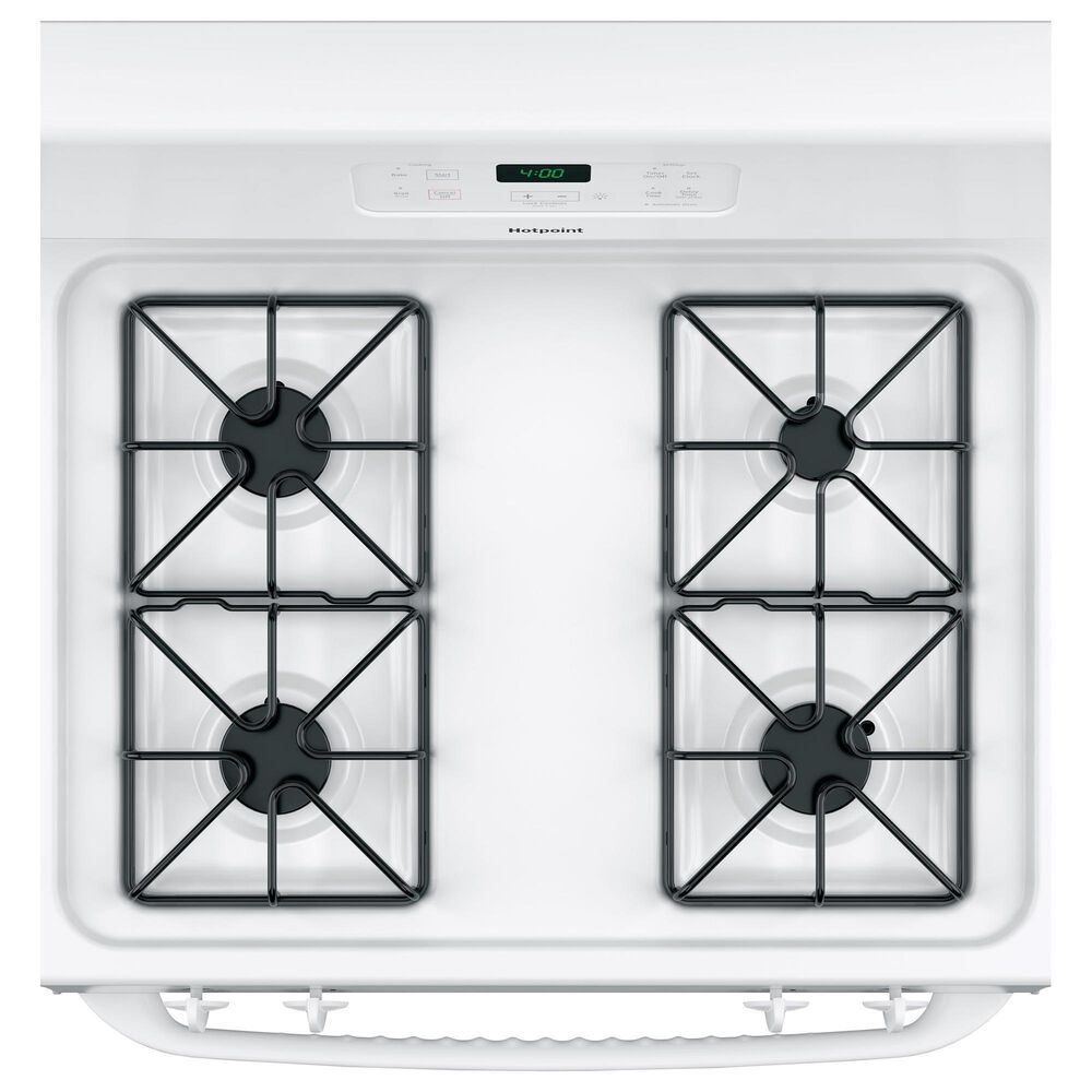Hotpoint 30" Free-Standing Standard Clean Gas Range in White, , large