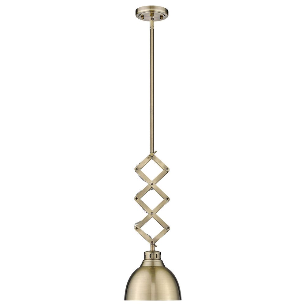 Golden Lighting Hawthorn Small Pendant in Aged Brass, , large