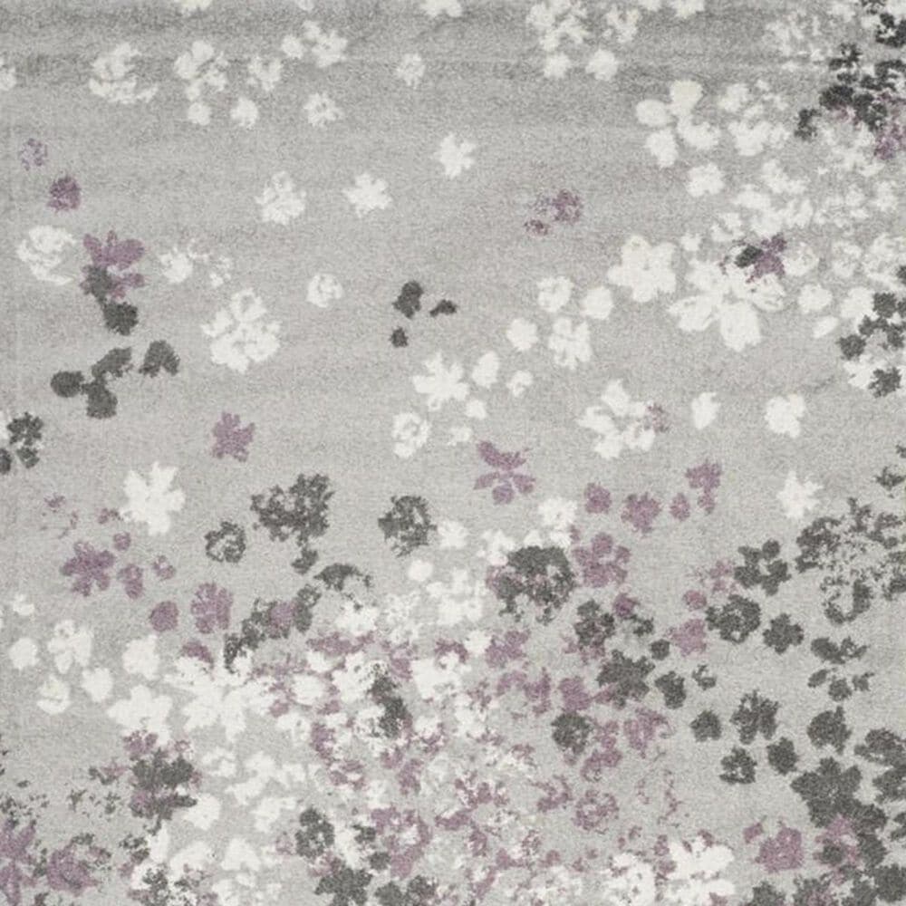 Safavieh Adirondack ADR115M 4&#39; Round Light Grey and Purple Area Rug, , large