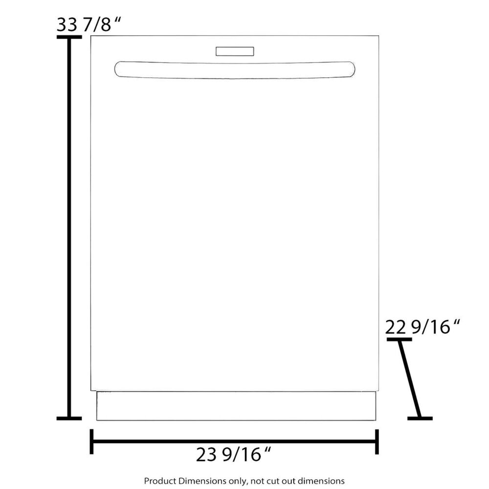 Bosch 24&quot; Bar Handle Built-In Dishwasher in Stainless Steel, , large