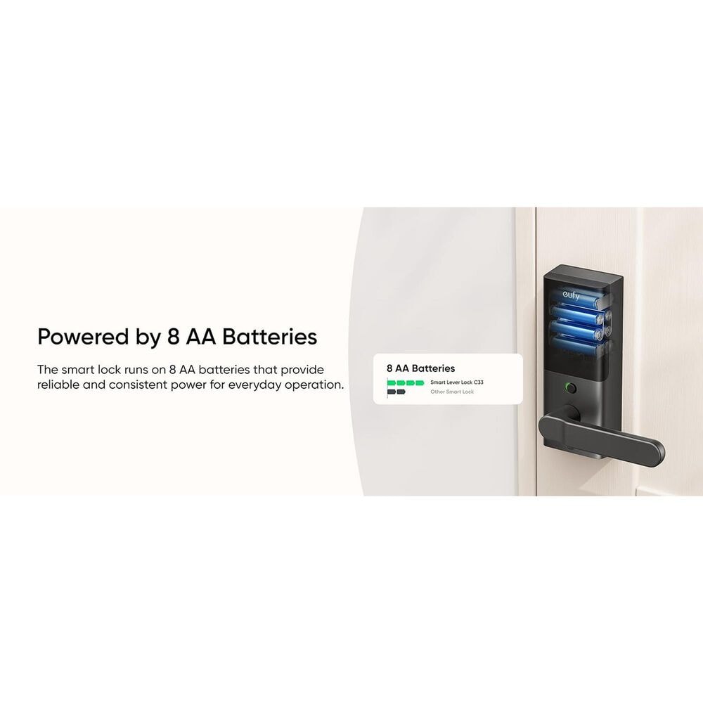 eufy Smart Lever Lock C33 in Black, , large