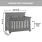 Oxford Baby Weston 4-In-1 Convertible Crib in Dusk Gray, , large