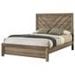 Crown Mark Valor Queen Bed with Two Nightstands in Light Brown, , large