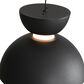 Golden Lighting Vintra LED 1-Light Pendant in Sand Black with Chrome, , large