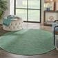 Nourison Positano 6" Round Blue and Green Indoor/Outdoor Area Rug, , large