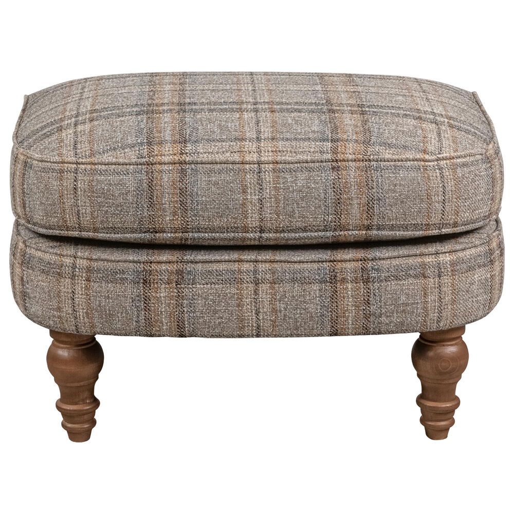 Smith Brothers Rectangular Ottoman in Blue, , large