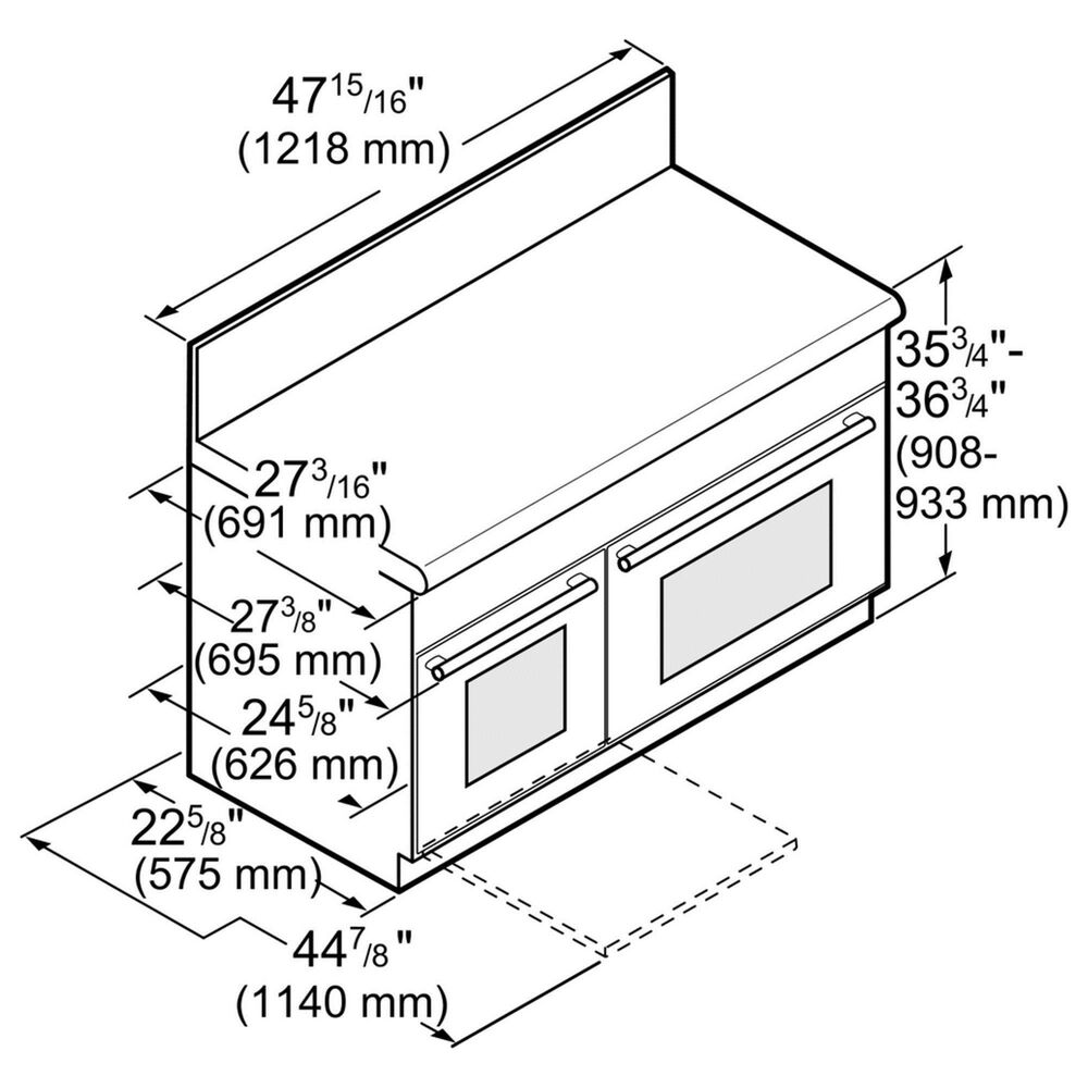 Thermador Professional Harmony 48" Double Oven Dual Fuel Range with 6