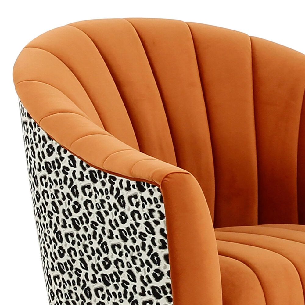 Tov Furniture Enid Swivel Chair in Cinnamon NFM