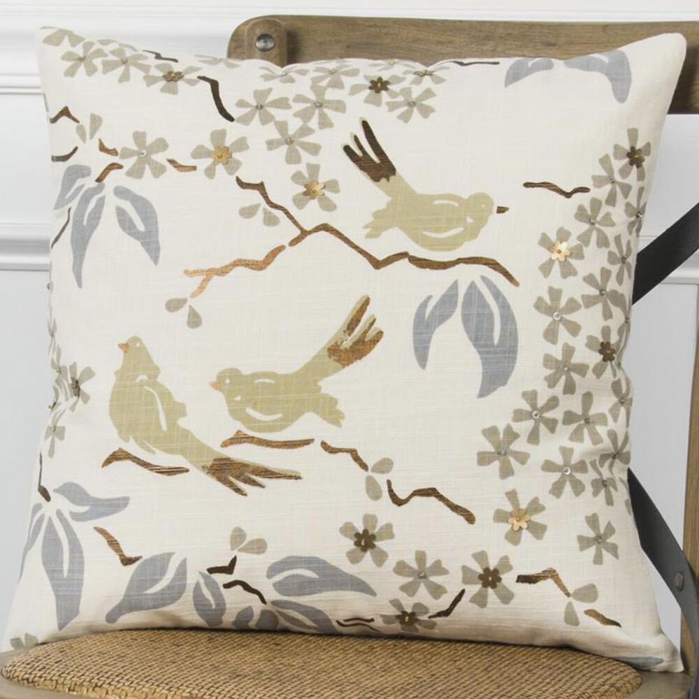 Rizzy Home 18" x 18" Down Pillow in Blue, , large