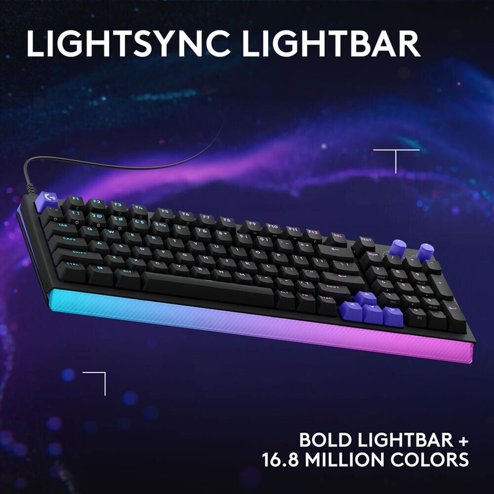 Logitech G512 X 98 Gaming Keyboard with Linear Switch in Black, , large