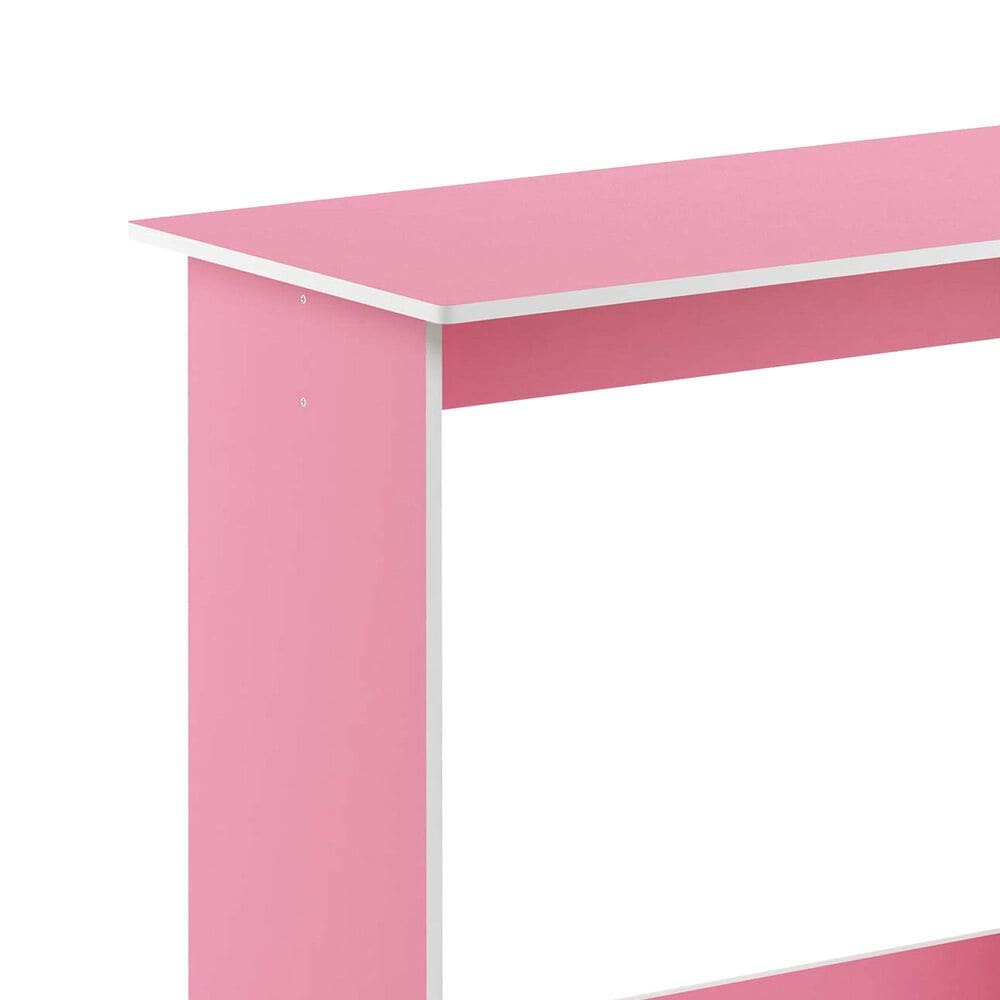 HOMLUX Modern Computer Desk in Pink and White, , large