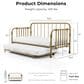Furniture of America Wren Twin Daybed with Trundle in Gold, , large