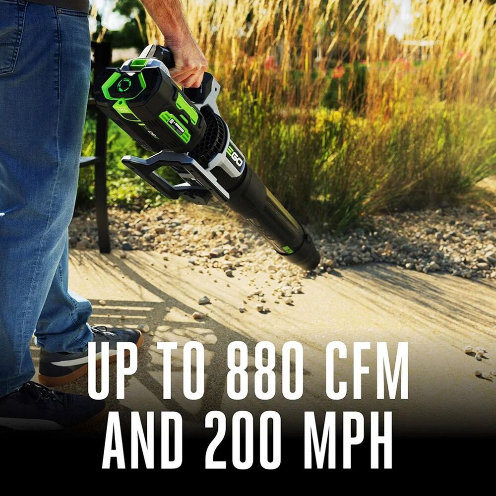 EGO 56V 880 CFM Cordless Brushless Blower with 4.0Ah Batteries and Charger in Gray and Black, , large