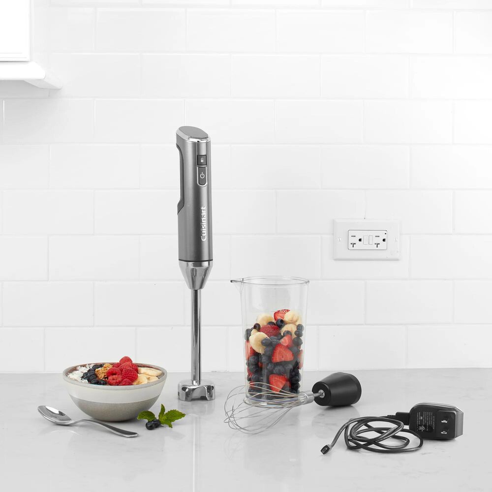 Cuisinart EvolutionX Cordless Rechargeable Hand Blender in Gray, , large