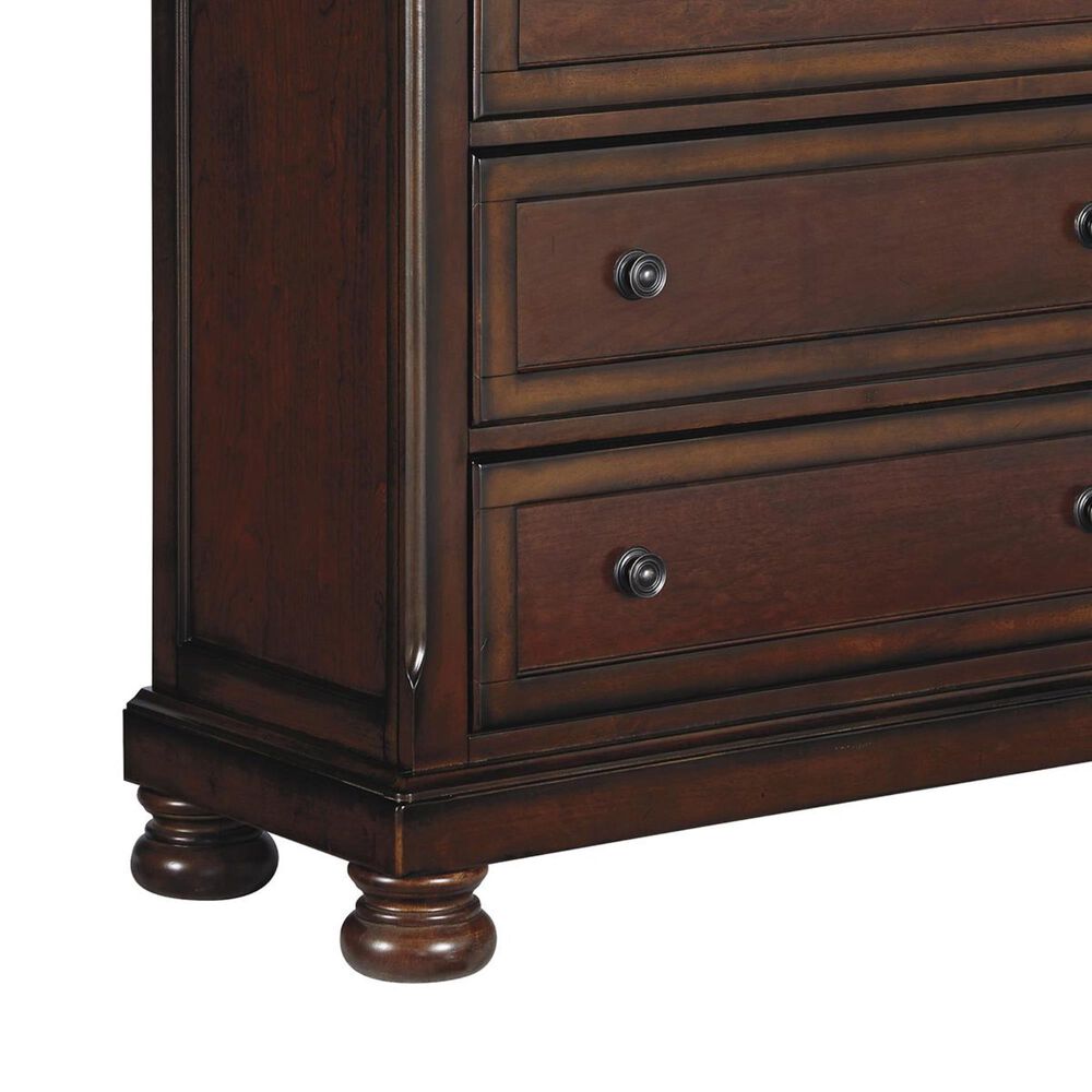 Millenium Porter 5 Drawer Chest in Rustic Brown, , large