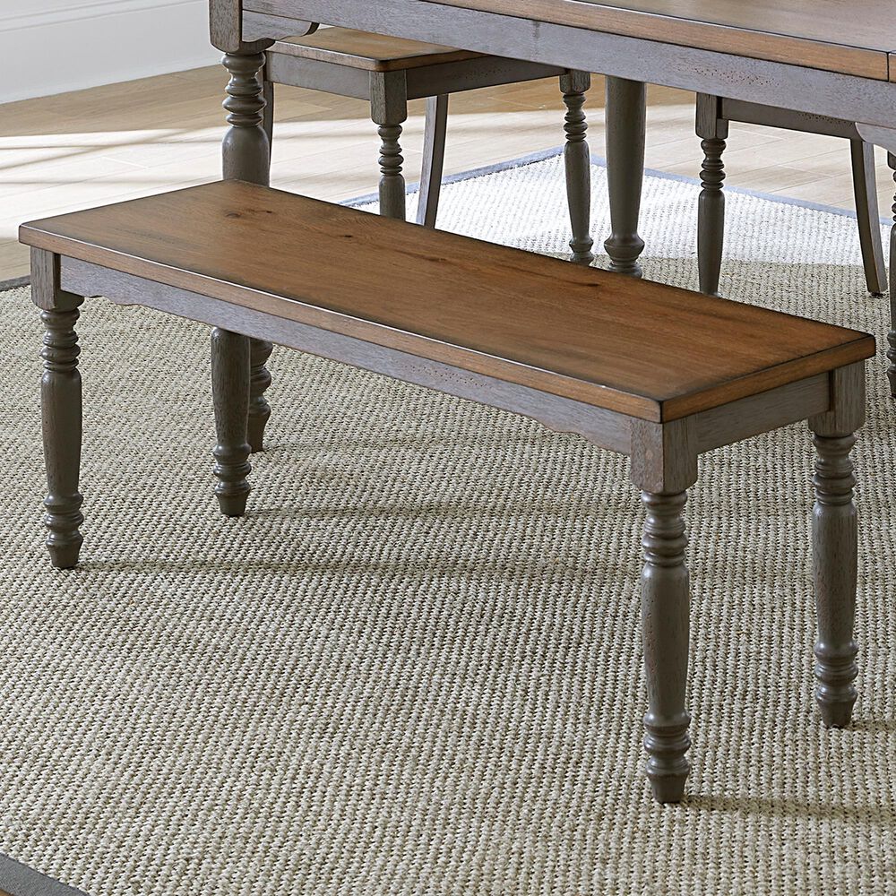Tiddal Home Midori Bench in Oak/Brushed Gray, , large