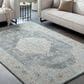Surya Avellino 6"7" x 9"2" Light Beige, Gray, Pale Blue, Deep Teal, Tan, Light Olive and Denim Area Rug, , large