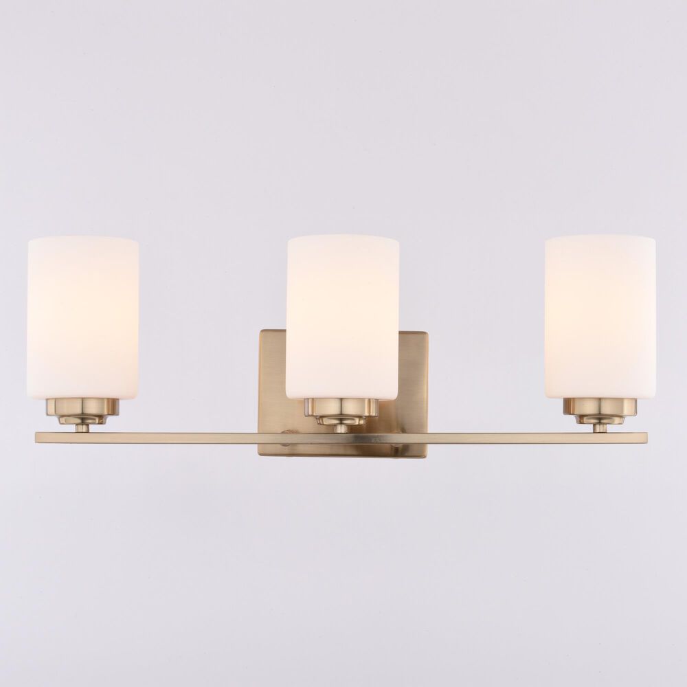 Vaxcel Park Ridge 3-Light Bathroom Vanity in Champagne Gold, , large