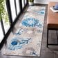 Safavieh Cabana CBN832F 2" x 10" Grey and Blue Indoor/Outdoor Performance Runner, , large