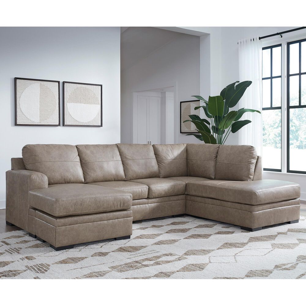 Ashley Amuleto 2-Piece Sectional with Chaise in Desert, , large