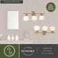 Vaxcel Huntley 3-Light Bathroom Vanity in Natural Brass, , large