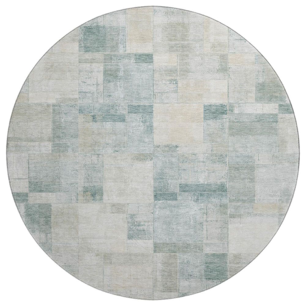 Dalyn Rug Company Ravenna RN4 8" Round Seafoam Area Rug, , large