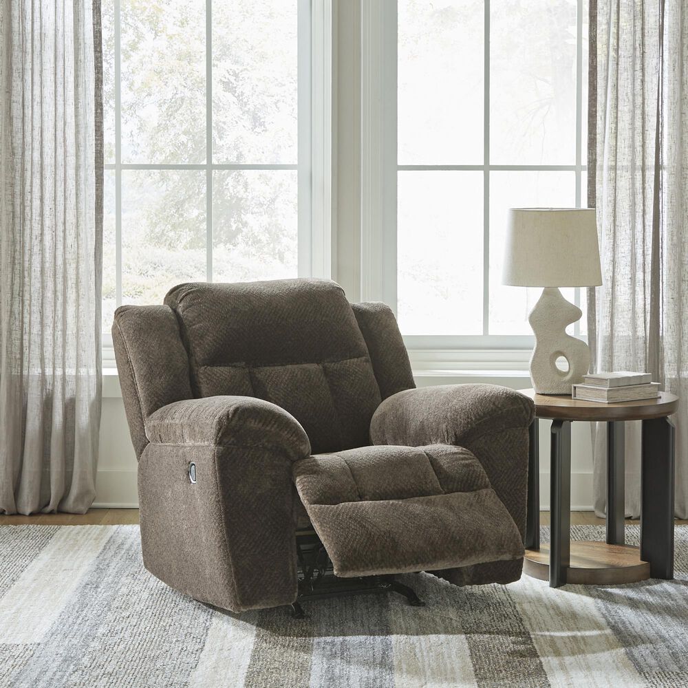 Ashley Frohn Manual Rocker Recliner in Chocolate, , large