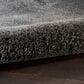 Nourison Dreamy Shag Solid 9" x 12" Grey Area Rug, , large