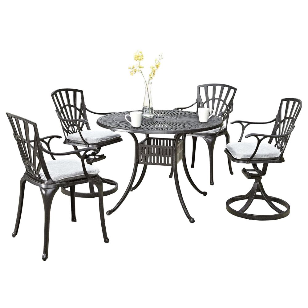 Homestyles Grenada 5-Piece Dining Set in Gray, , large