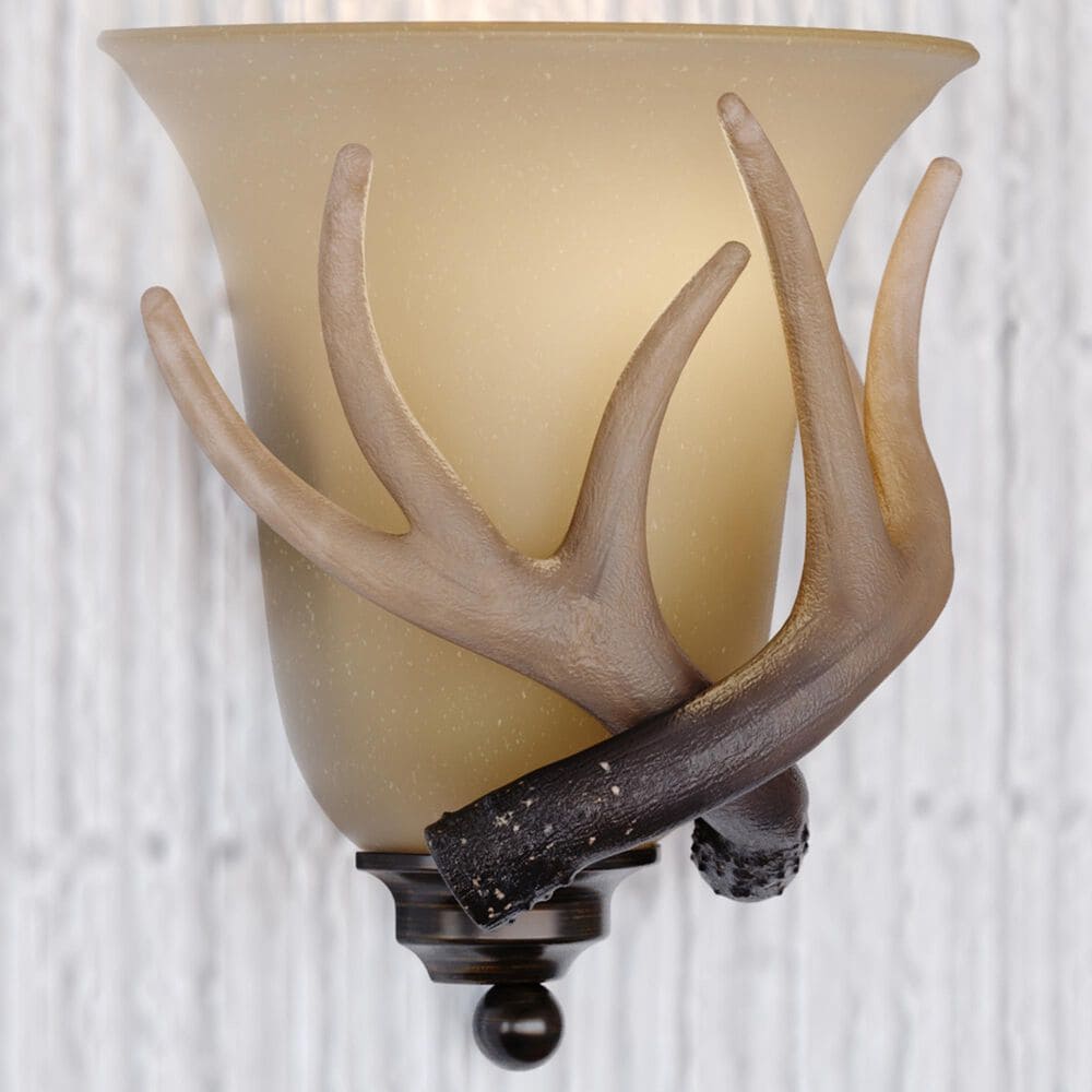 Vaxcel Yoho 10" 1-Light Wall Sconce in Black Walnut, , large
