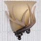 Vaxcel Yoho 10" 1-Light Wall Sconce in Black Walnut, , large