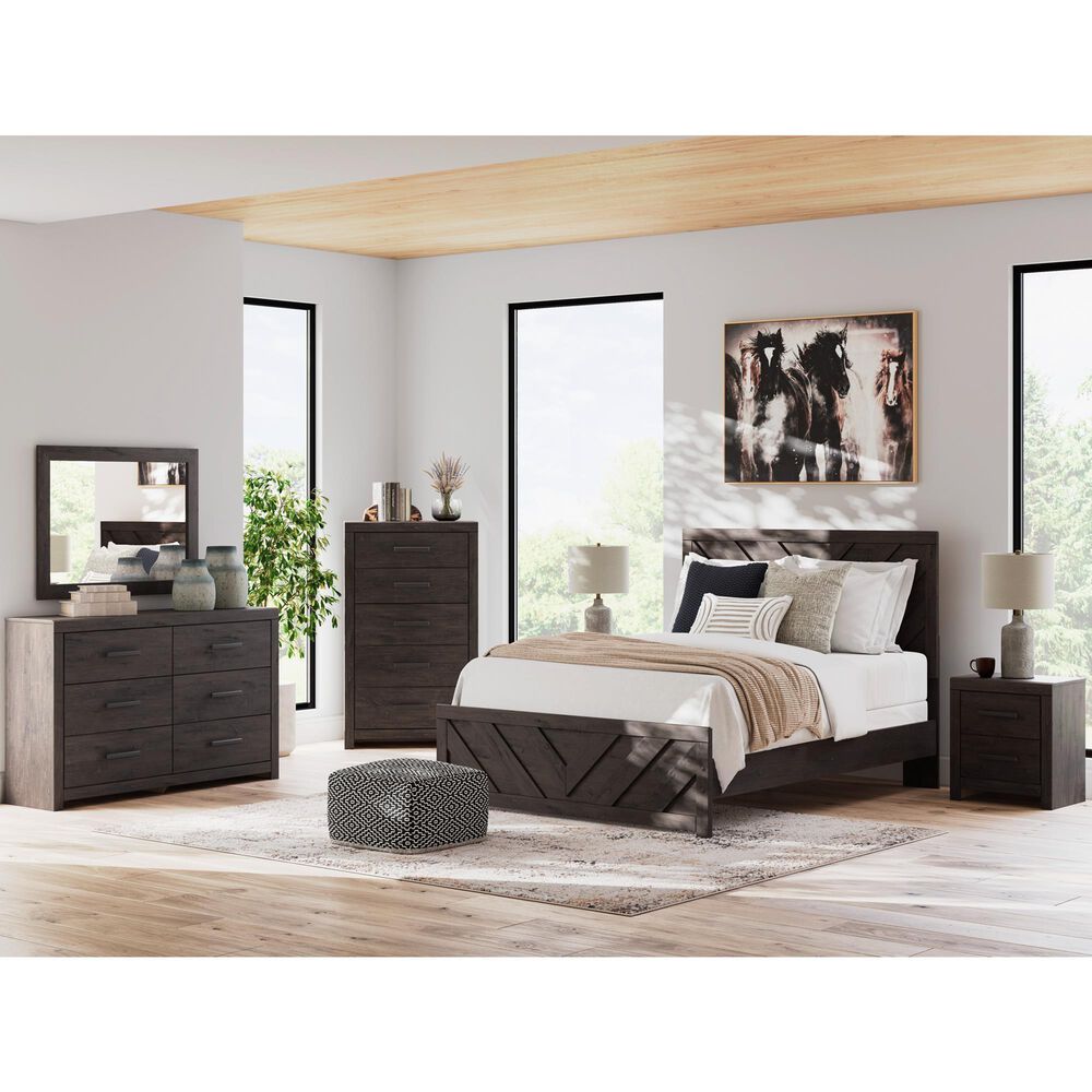 Ashley Prendonea 5-Drawer Chest in Dark Charcoal, , large