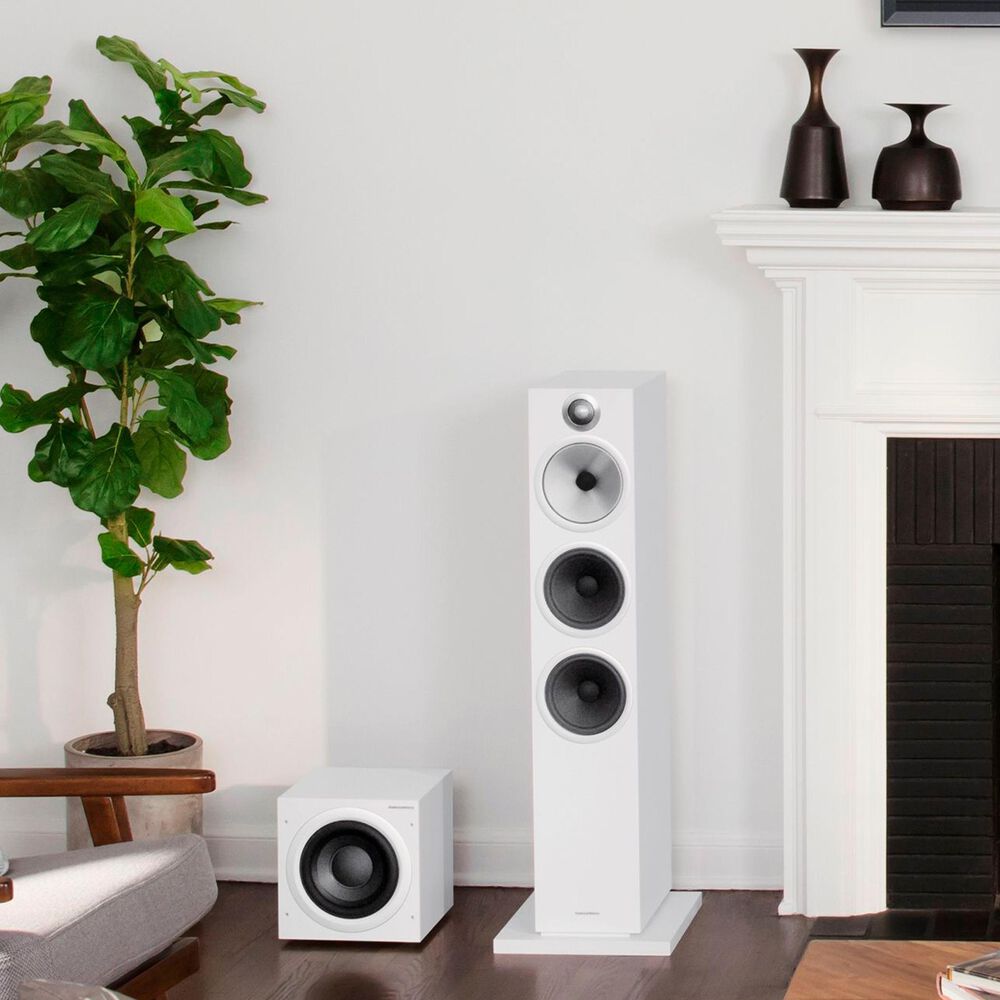 Bowers and Wilkins ASW608 Subwoofer in White | Nebraska Furniture Mart
