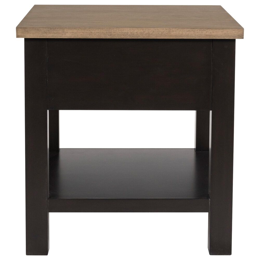 Ashley Drazmine End Table in Brown and Dark Chocolate, , large