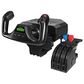 Logitech Flight Yoke System Professional Simulation Yoke and Throttle Quadrant in Black, , large