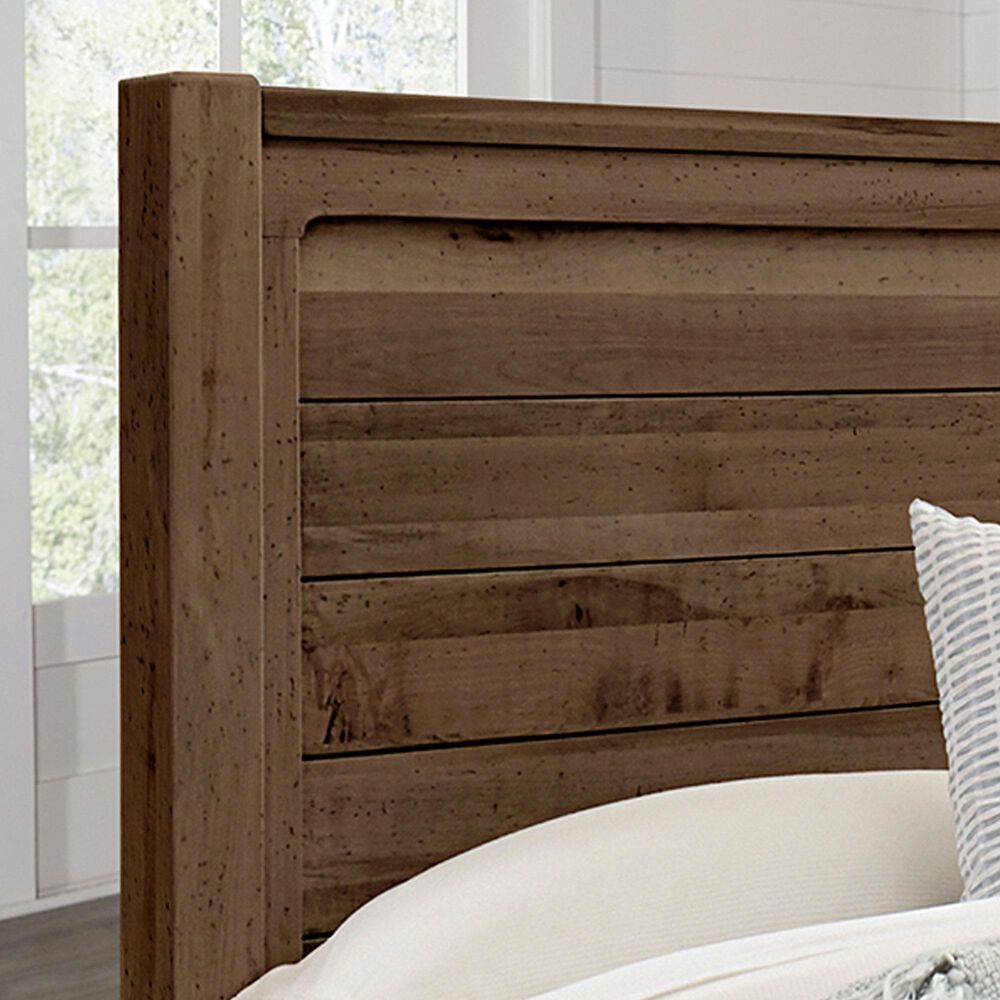 Viceray Collections Cool Rustic 4-Piece Queen Plank Bedroom Set in Mink, , large