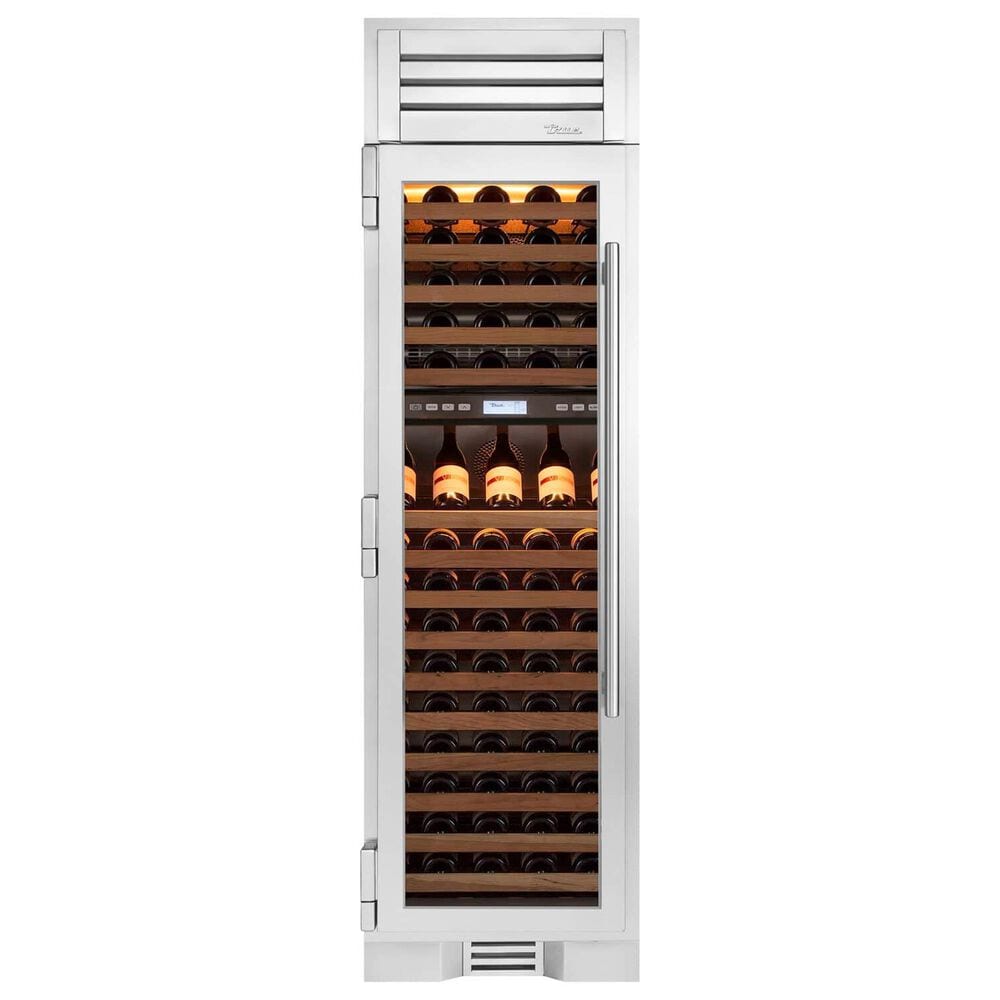 True Residential 15.4 Cu. Ft. Dual Zone Wine Column with Left Hinge and Glass Door in Stainless Steel, , large