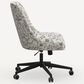 Rifle Paper Co Crafted by Cloth and Company Oxford Office Chair in Aviary Black/Cream, , large