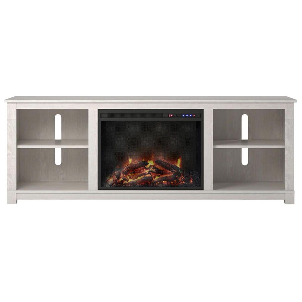 DHP Rossi 60" TV Console with Fireplace in Ivory Pine, , large