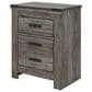 Ashley Frandern 5-Piece Twin Panel Storage Bedroom Set in Rustic Warm Gray, , large