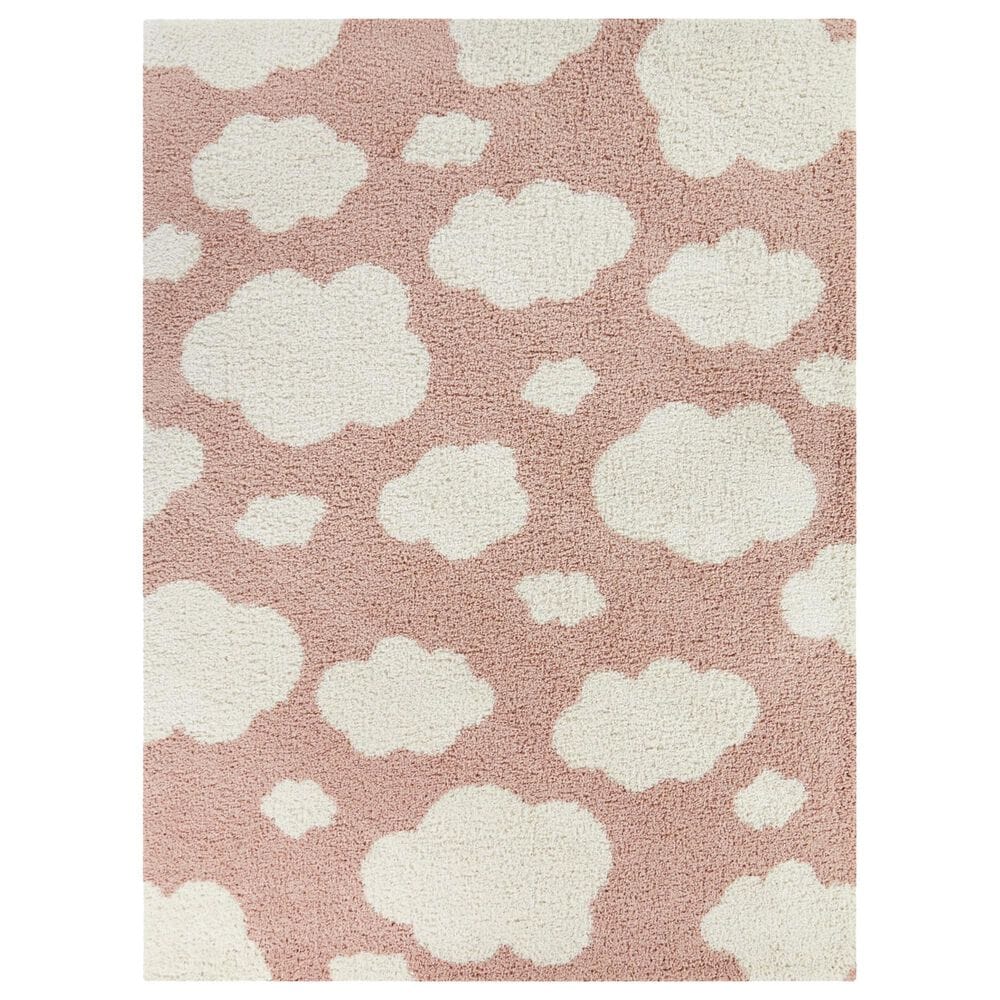 Balta Rugs Clouds 5"3" x 7" Pink Kids Area Rug, , large