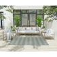 Nourison Positano Geometric Aqua 5" x 7" Indoor/Outdoor Area Rug, , large