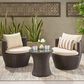 Noble House Kono 3-Piece Patio Chat Set in Brown, , large