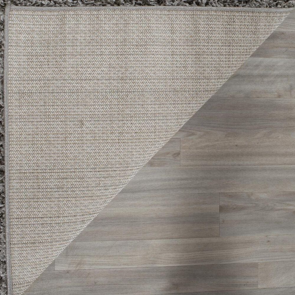 Safavieh Athens Shag SGA119F-5 5&#39;1&quot; x 7&#39;6&quot; Light Grey Area Rug, , large