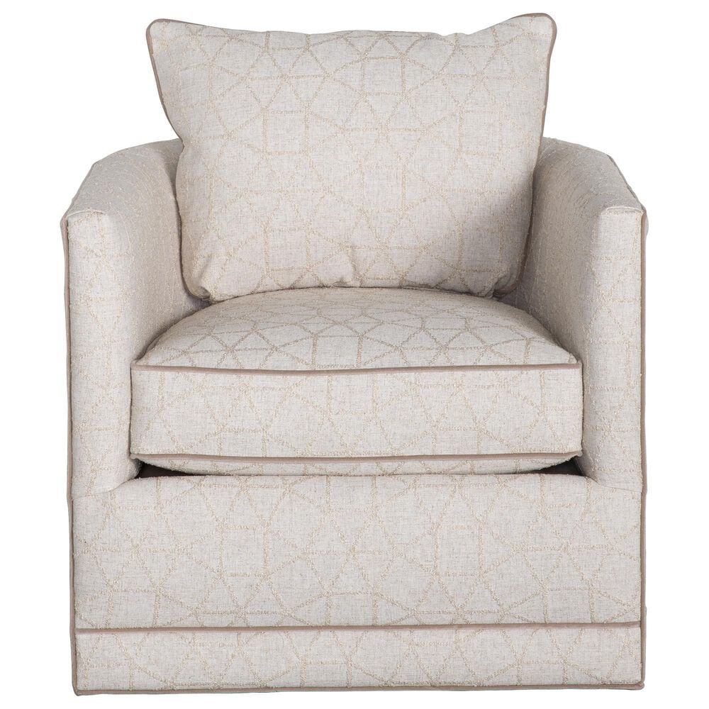 Sam Moore Aura Swivel Chair in Linen and Khaki, , large